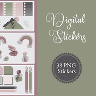 數位 Digital Stickers - Digital Planner Stickers - Digital Stickers Goodnotes