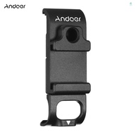 Andoer G9-6 Multi-functional Action Camera Battery Cover Removeable Metal Battery Door with Cold Shoe Mount 1/4 Inch Screw Hole Vlog Accessory Replacement for GoPro Hero 9