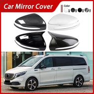 Suitable for 19-24 Mercedes-Benz Benz EQV W447 Reversing Mirror Cover Rearview Mirror Shell Carbon F