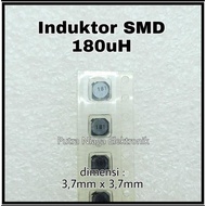 SMD 180uH Inductor Power 0.18mH Filter Wrap 3.7mm x 3.7mm size 3.7x3.7mm marking: 181