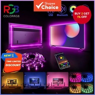 Strip Light Sync Rgb Led Music Tv Backlight, 5v Usb Powered, Flexible Home Decorative with App/remot