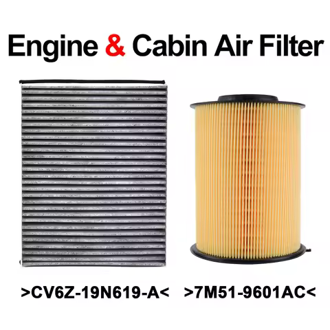 7M51-9601AC CV6Z-19N619-A Combo Set Engine Cabin Pollen Air Filter For Ford Escape Kuga Focus 2012 2