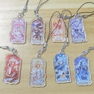 8Pieces Honkai：Star Rail Phone Pendant Keychain Lanyard Tribios Aglaea Anaxa Anaxagoras Cipher Mydei