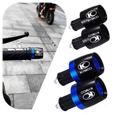 1 Pair Universal Motorcycle Handle Bar Ends Grips CNC For KYMCO AK550 XCITING 250 300 350 400 400S 5
