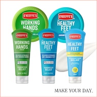 [O'keeffe's] Working Hands Hand Cream, Healthy Feet Foot Cream Collection for rough & Dry Skin