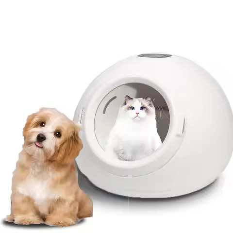 55L Ultra Quiet Pet Hair Dryer Box 25-50℃ Temp Control Automatic Safety Machine for Dogs Cats 220V, 