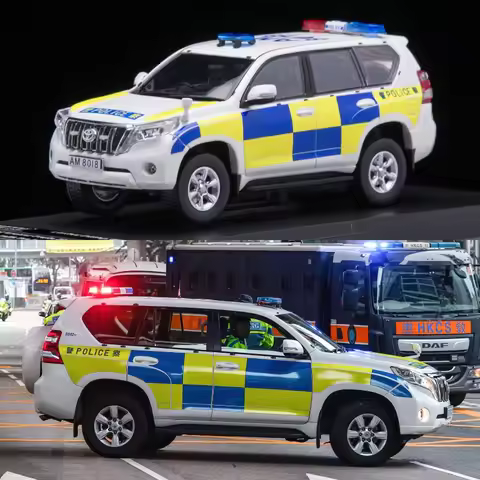 Diecast 1:43 Scale Vitesse Land Cruiser Hong Kong Police Alloy Car Model
