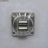 YW120E12aS1 Environmental High-Speed Network Connector Dual-Head USB Aviation Plug Socket IP67 Water