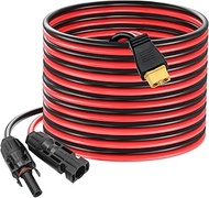 VIKKSAER 12AWG 10FT Solar to XT60 Charge Extension Cable, Solar Panel Connector to XT60 Adapter Cabl