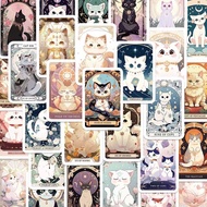 Cute Tarot Cat Sticker/78pcs/Free Transparent Storage Box & Tweezers/Sticker Kuching Tarot/可爱塔罗猫咪贴纸／