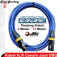 Kabel Mic Canare XLR Jack Canon DBQ Male To Female Cable Microphone