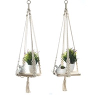 Net Pocket Decoration Wall Hanging Flowerpot Hanging Net Cotton Rope Sling Plant Indoor Flowerpot Pi