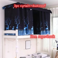 ✨Yinuo✨#Tirai Tidur#🔥Hot Sale🔥 Cheapest price High quality College student double decker thicken Bed curtain mosquito nets blackout curtain bedroom mosquito nets#大学生床帘下铺上铺宿舍床帘遮光帘子 床幔床围遮光布宿舍蚊帐#