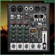 [Hevalxa] Audio Mixer Portable USB DJ Controller Sound Mixer for