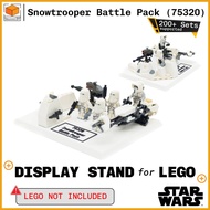 Display Stand for Lego Star Wars Snowtrooper Battle Pack (75320)