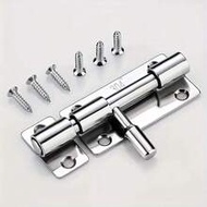 Barrel Bolt Latch, Sliding Door Latch Lock, 304 Stainless Steel Thickened, Slide Bolt Latch With Scr