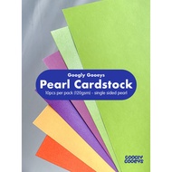 Googly Gooeys Single Sided Pearl Cardstock | 10pcs. per pack (A4 - 120gsm.) Art Paper Cardstock Pape