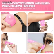 [CY2] 4x Silicone Vacuum Cupping Cans For Face Ne Massage Anti Cellulite Suction Cup [TH]
