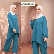 ZOE ARISSA MUSLIMAH BAJU Women Muslimah Labuh Plus Size ANIQAH Button Baju