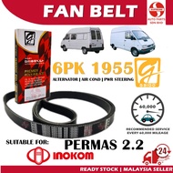 S2U Gaido Fan Belt Inokom Permas 2.2 Air Cond Alternator Power Steering Belt 6PK1955 Tali Kipas Kere