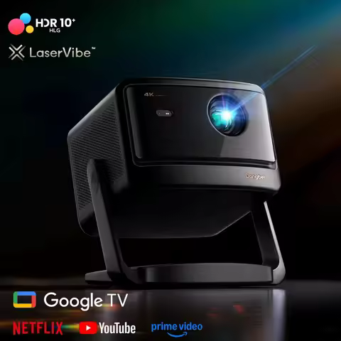 Dangbei DBOX02 Mars Pro 2 4K Projector 2450 ISO Lumens Laser Beamer with Licensed Netflix Active 3D 