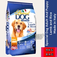 Monge Special Dog ADULT 9 KG / 20 LBS Complete Menu All Breed Adult Dog Food Lamb and Rice Made in I