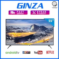 GINZA 50/55/65 inches Smart TV Full HD LED TV Flat Screen Ultra-slim Smart TV Youtube netflix