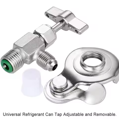 Automotive Refrigerant Opener, Universal Can Dispenser Valve for R12/R134a/R22/R410 Refrigerant Fill