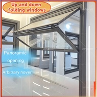 Customized up and down folding windows made of aluminum alloy, allowing you to hover over coffee and