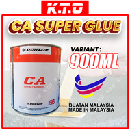 Dunlop CA Contact Adhesive Glue General Purpose Formica Glue 65ML / 250ML / 900ML / Gam Kuning Kasut