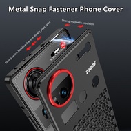 Case For nubia Z80Ultra Z70Ultra ⭐Metal Matte Magnetic Phone Cover⭐ Shockproof Shell Snap Fastener n