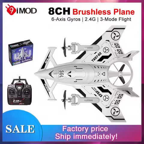 9IMOD RC Plane SG-F35 Aerobatic Fighterc 8CH EPP 6-Axis Gyros 2.4G 3-Mode Flight Glider