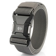 2024 A A Autumn New Zinc Alloy Men's Woven Elastic Fashion Commuter Belt Casual Tactical 3.8Cm