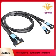 Gen5 MClo X8 Adapter Cable Gen5 MCIO X8 to Dual MCIO X4 Server Cable for PC  3.0 U.2 Oculink Pcie  C