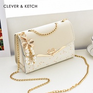 CLEVER&KETCH | กระเป๋าสะพายข้างและสะพายไหล่สีชมพูหรูหรา