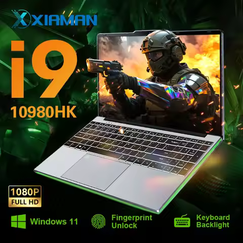 NEW Xiaman Gaming Laptop intel Core i9-10980HK 1920*1080 IPS 15.6" Full HD Notebook Gamer 16GB RAM 1