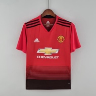 2018 2019 Manchester United Home Away Retro Soccer Jersey Football MU Vintage  S-XXL Men's Short Sle