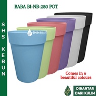 Baba Plastic Round Flower Pot Biodegradable BI-NB-280 Pot Pasu Bunga Plastik Pasu Bunga Siram Pokok 