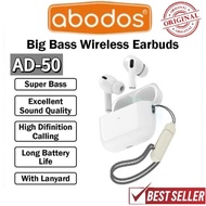 Abodos AD-50 Wireless Earbuds High Sound Hi-Fi Super Bass Earbuds Bluetooth Earbuds Abodos Earbuds l