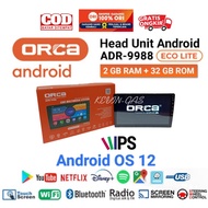 Newest 7 Inch ANDROID Head unit ORCA ECOLITE ADR 9988 Ram 2Gb Rom 32Gb Newest ANDROID OS 12