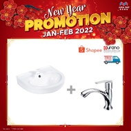 BMS SUPER SAVER&GREAT QUALITY OF CERAMIC BASIN B360 WALL HUNG BASIN WITH WALL PLUG & HIGH QUALITY OF