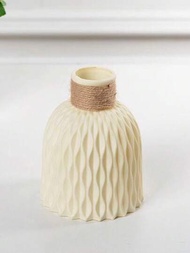 塑料水紋圖案花瓶,用於插花,diy花盆,瓷器般的家居裝飾飾品