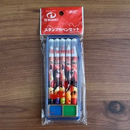 The Incredible Stamp Pen Pencil Color set BIC School Stationary