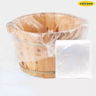 RETROVA 90PCS Disposable Foot Tub Liners, Plastic Foot  SPA Bath Basin Bags,  Thicken 55*65cm Foot C