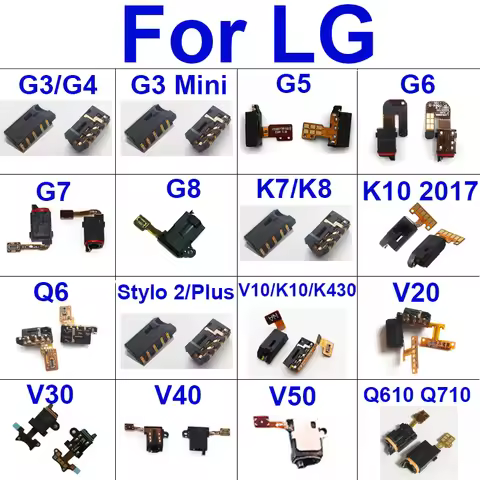 Audio Jack Flex ribbon for LG V20 V30 V40 V50 V10 K7 K8 K10 K430 Earpiece For LG G8 G7 G6 G5 G4 G3 M