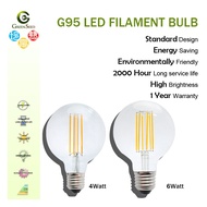 Gs Lighting G95 FILAMENT LED BULB PING PONG LED BULB 4W 6W DL WW