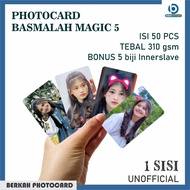MAGIC 5 BASMALAH PHOTOCARD contains 50 pcs 1 side