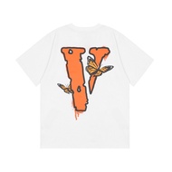 VLONE FOG 999 Juice WRLD联名蝴蝶嘻哈高街fb风大V短袖t恤男女潮