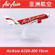 AirAsia X A340 AirAsia A320 Dragon Plane 16cm Alloy Metal Plane Model Toys