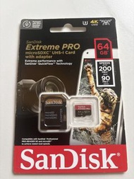 SanDisk Extreme PRO A2 V30 U3 MicroSD card 64 GB